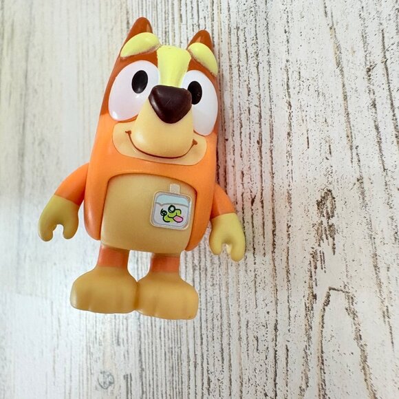 Bluey Bingo Name Tag Frog Heeler Sister Figure Blue NEW - Picture 7 of 8